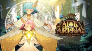 AFKアリーナ タイトルロゴとキャラクターのキービジュアル