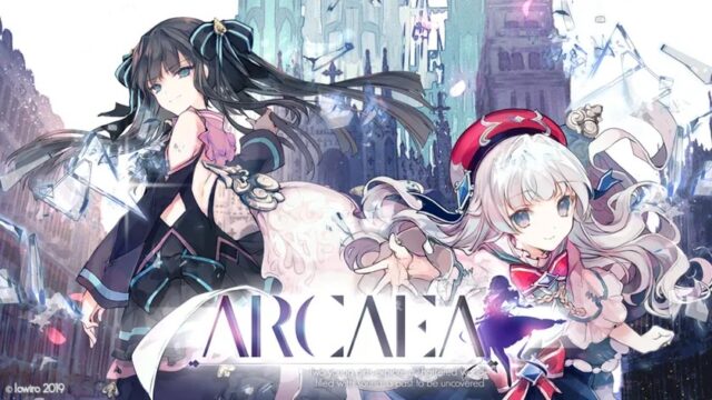 Arcaea（アーケア）公式アートワーク、タイトルロゴと二人の主人公