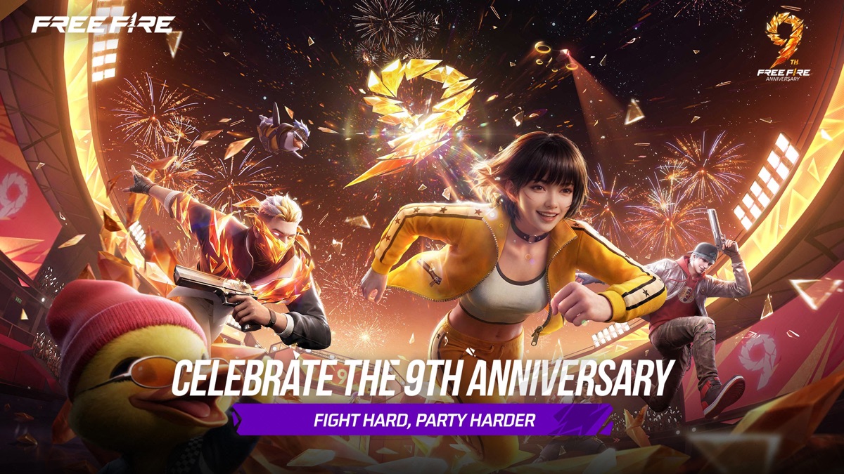 Free Fire 個性豊かなキャラクターたちが賑やかに集まる場面