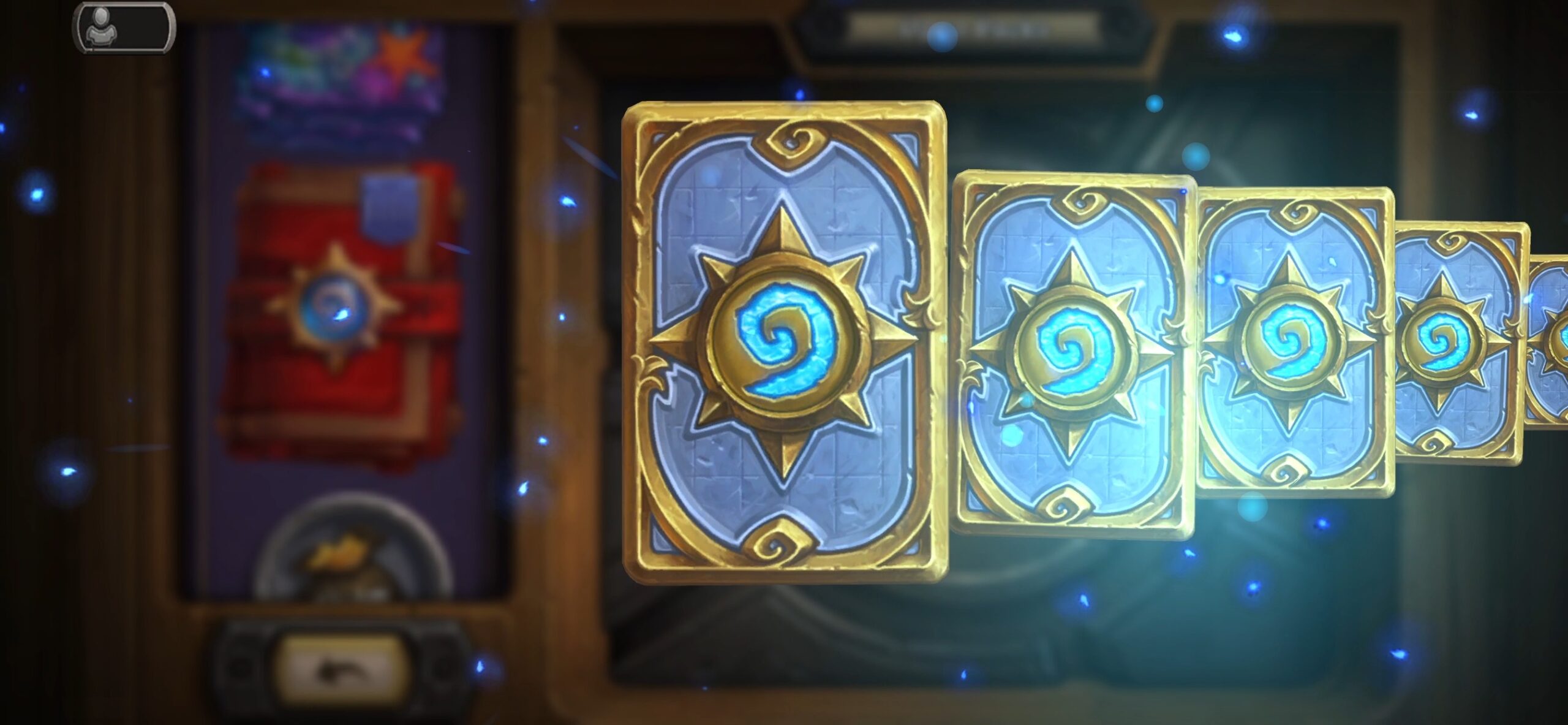 Hearthstone カードパック開封演出画面