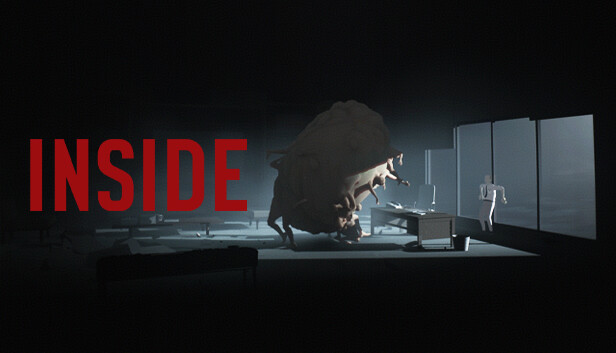 INSIDE 公式ロゴが画面左に大きく配置されたキーアート