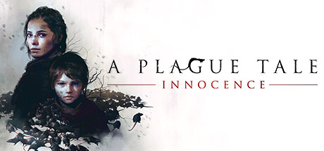 A Plague Tale: Innocence 公式ヘッダー画像、姉弟アミシアとユーゴのイラスト