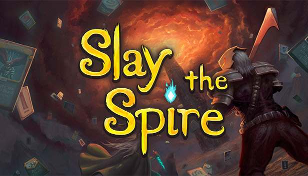 Slay the Spire 公式Steamカプセル画像、タイトルロゴが中央に大きく配置されたキーアート