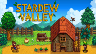 Stardew Valley スターデューバレー STARDEW VALLEYのロゴが大きく描かれた公式アートワーク