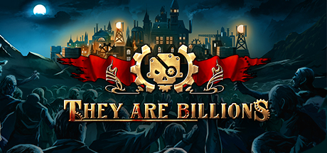 They Are Billions 公式ヘッダー画像に描かれた終末都市とゾンビの群れ